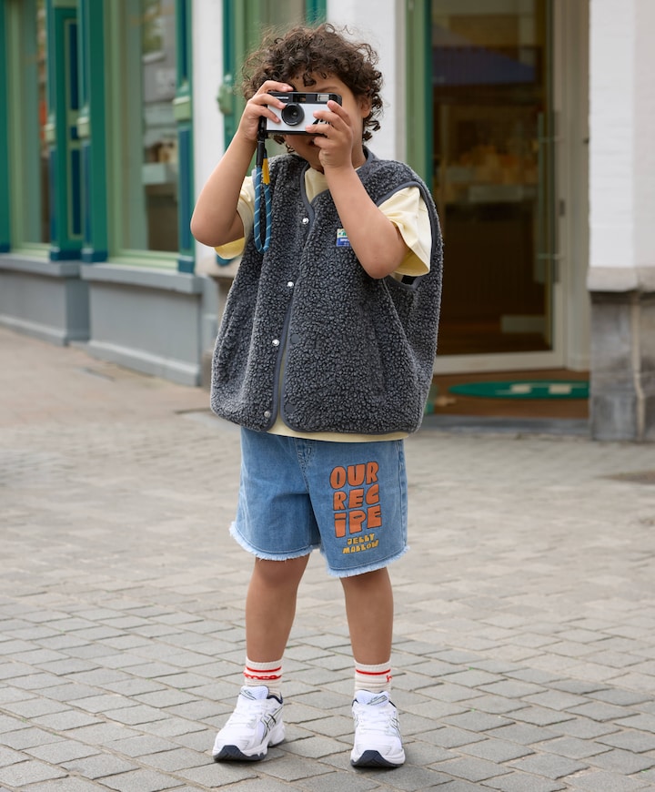Our recipe denim jongens korte broek blauw