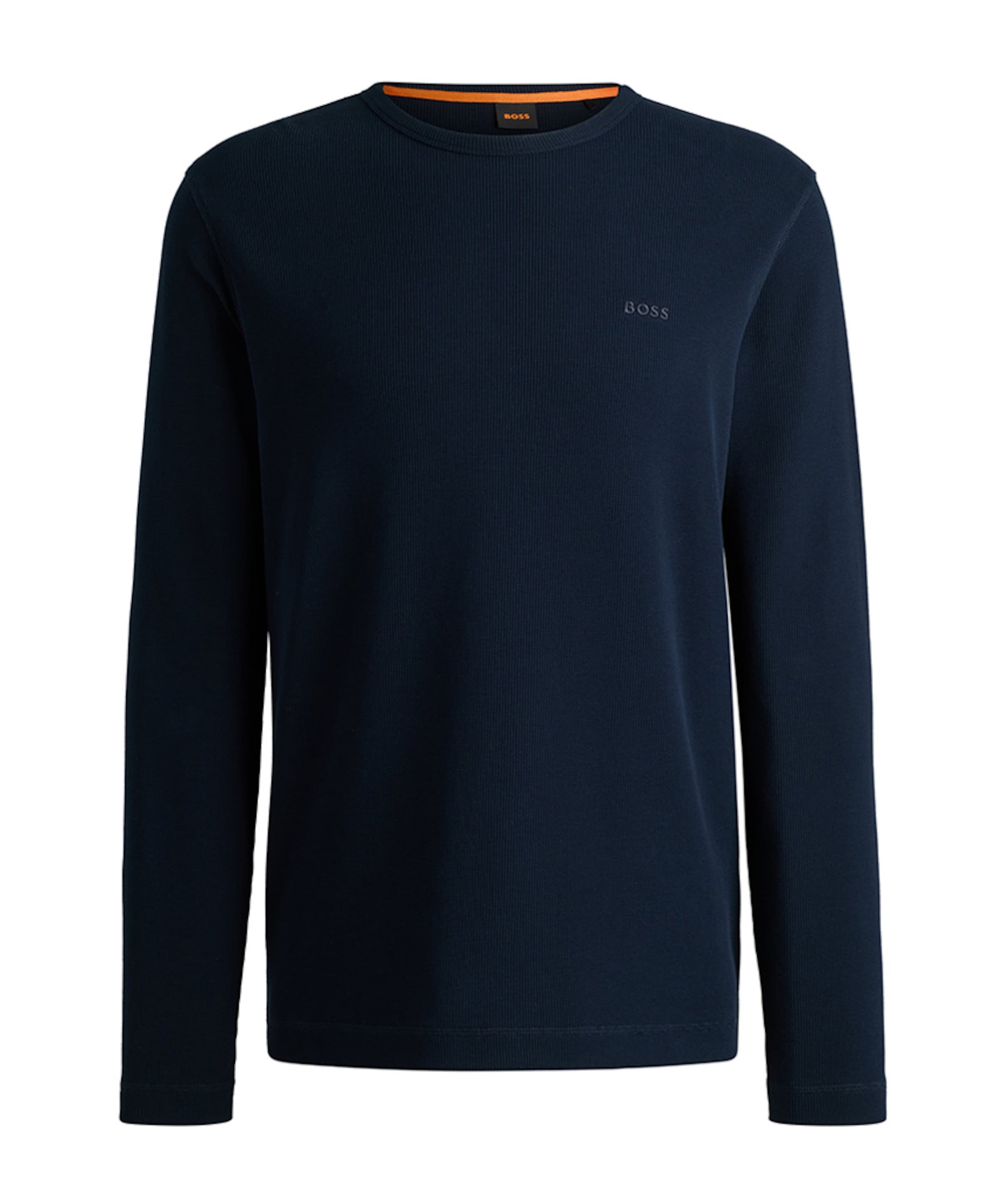 Heren longsleeve blauw