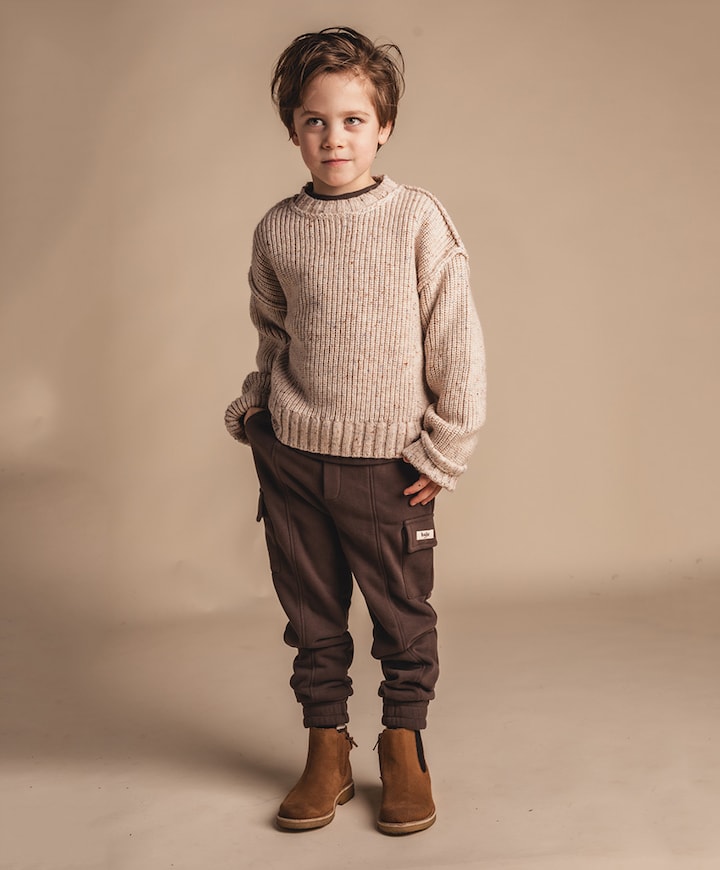 Jongens trui beige