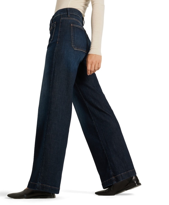 Ada patched pocket dames jeans blauw