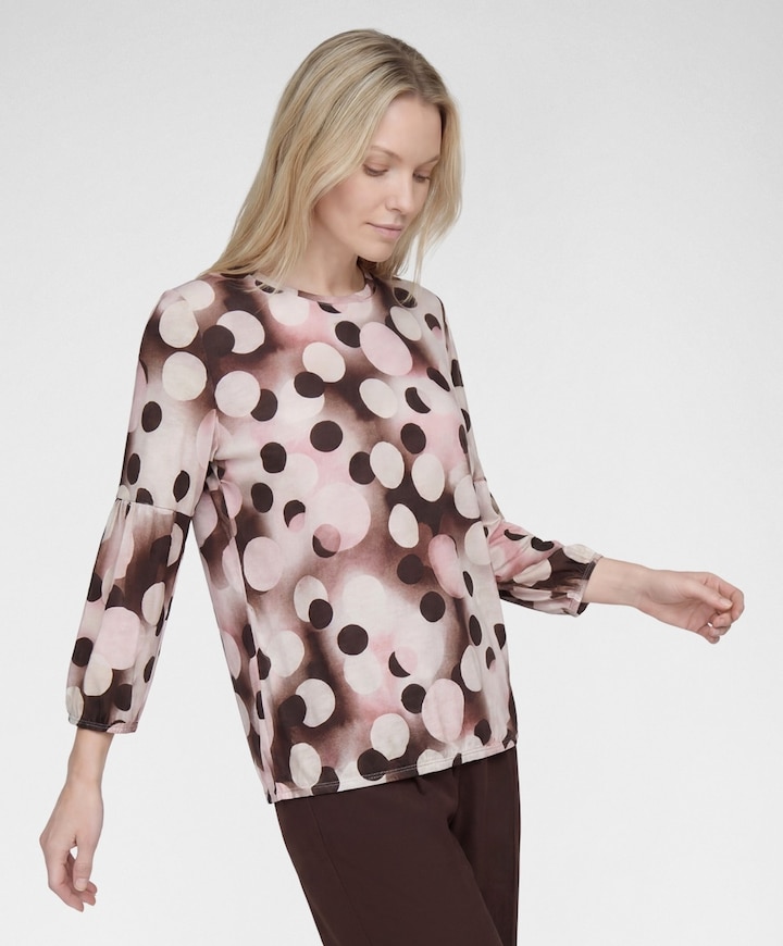 Dames longsleeve bruin