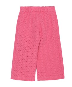 Lace patch meisjes broek roze