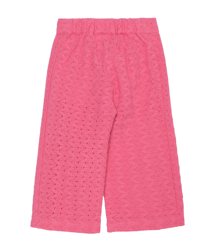 Lace patch meisjes broek roze
