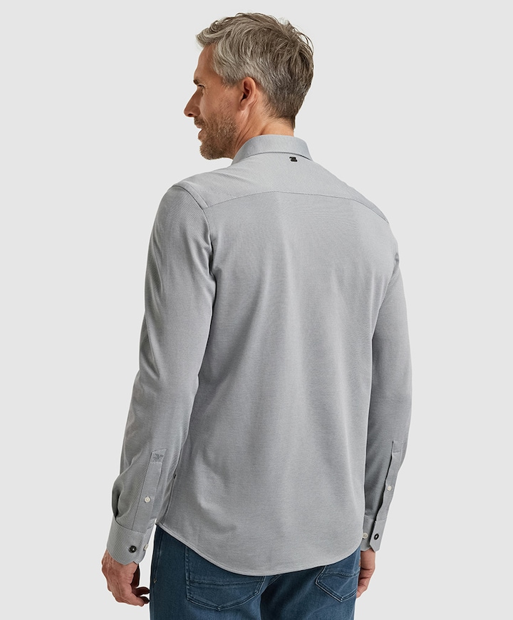 Overhemd lange mouw blauw