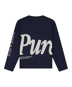Heren longsleeve blauw