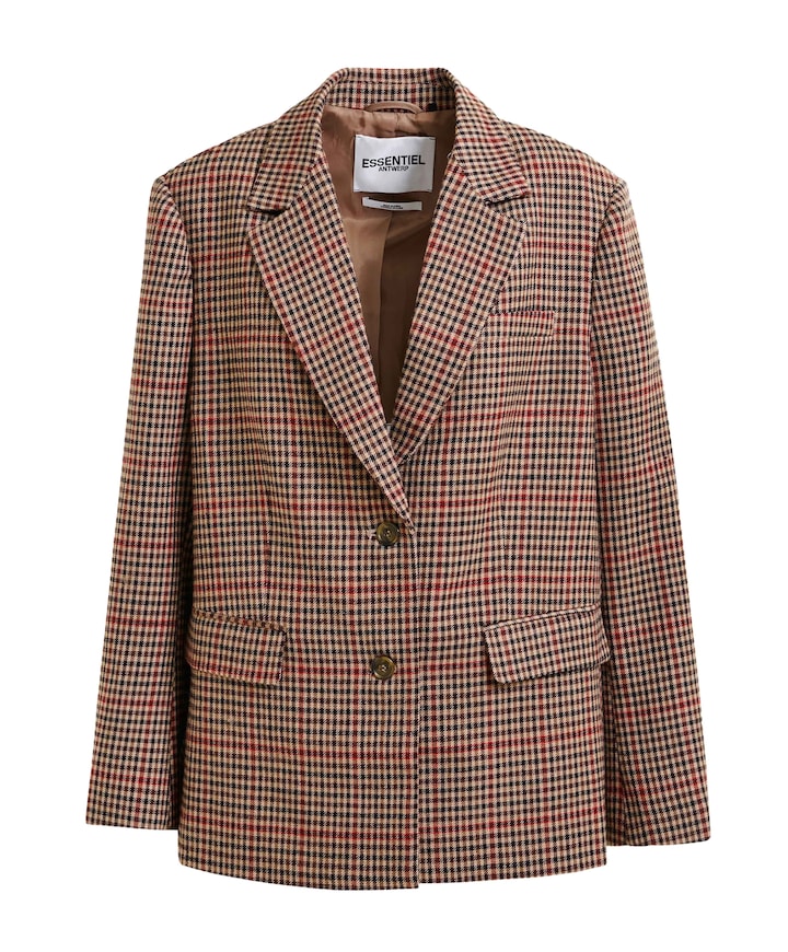 Dames blazer bruin