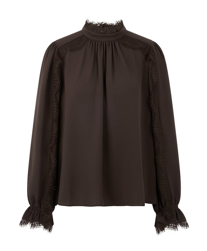 Dames blouse bruin