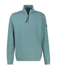 Heren trui met rits blauw