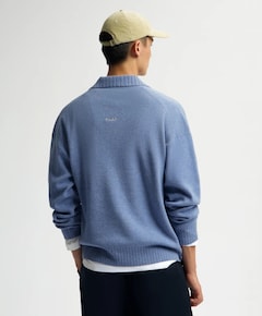 Heren polo blauw