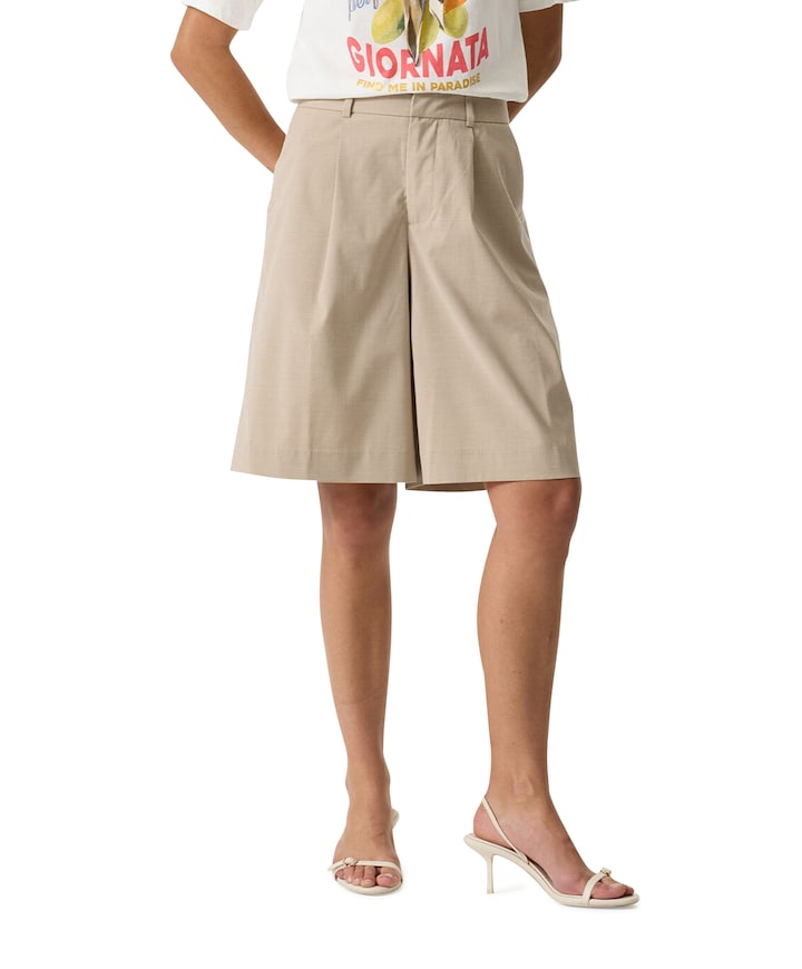 Q260143_ladies dames korte broek beige