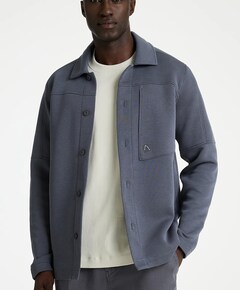 Heren overshirt grijs