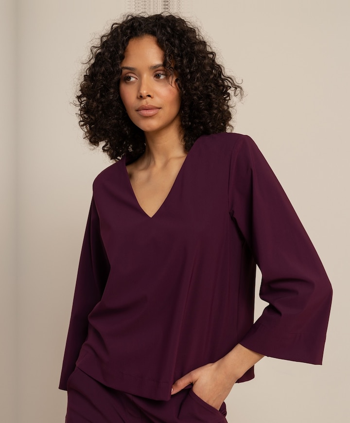 Dames longsleeve paars