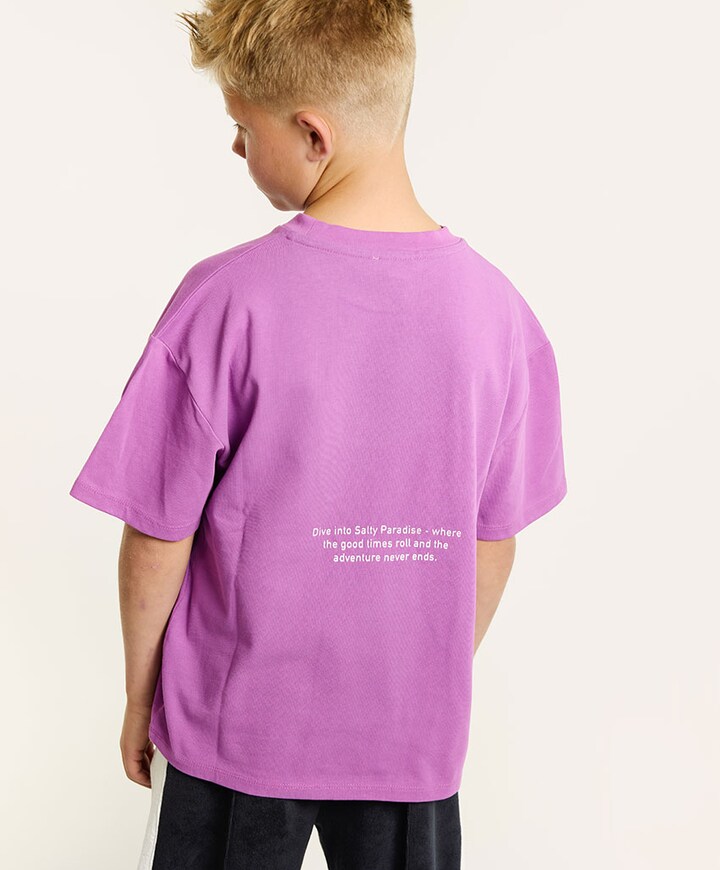 Uniseks T-shirt paars