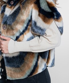 Dames gilet beige