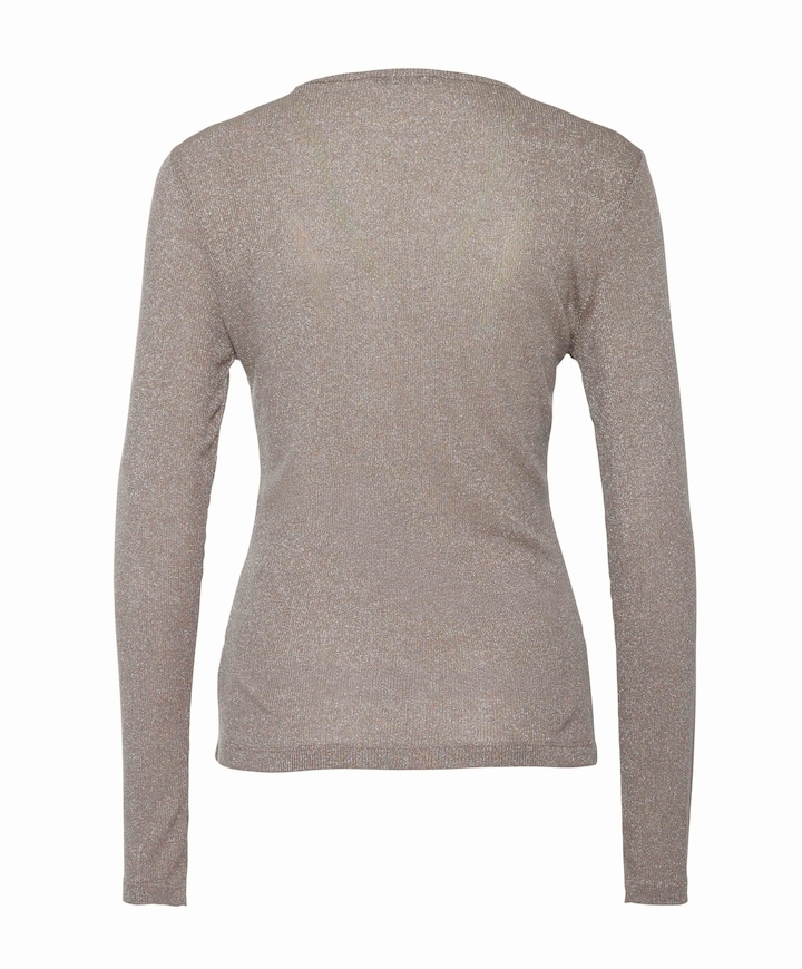 Dames longsleeve beige