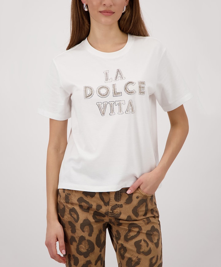 Dames T-shirt ecru