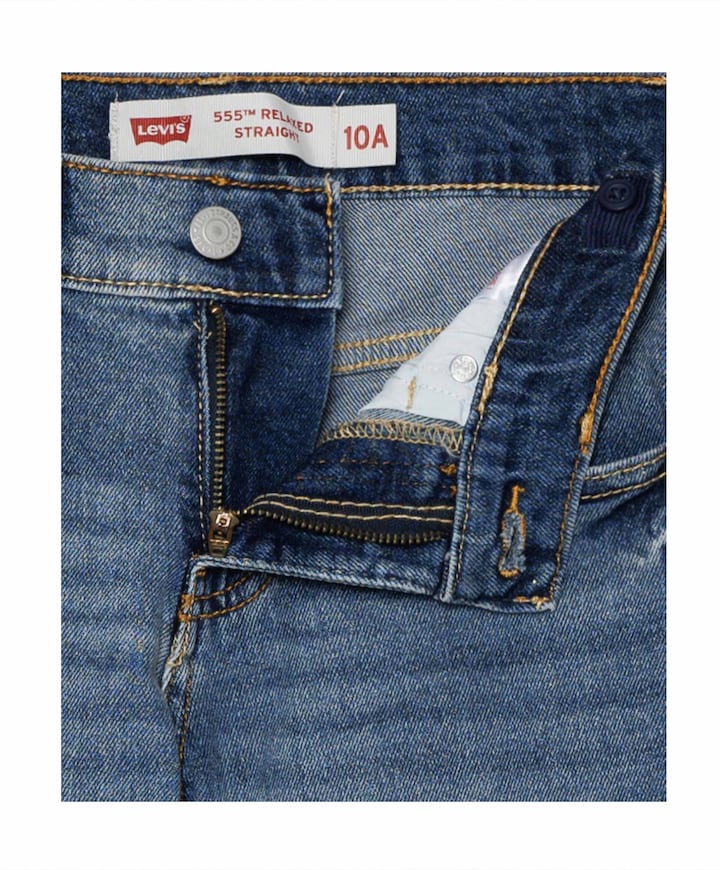 LVB 555 relaxed straight jeans jongens jeans blauw