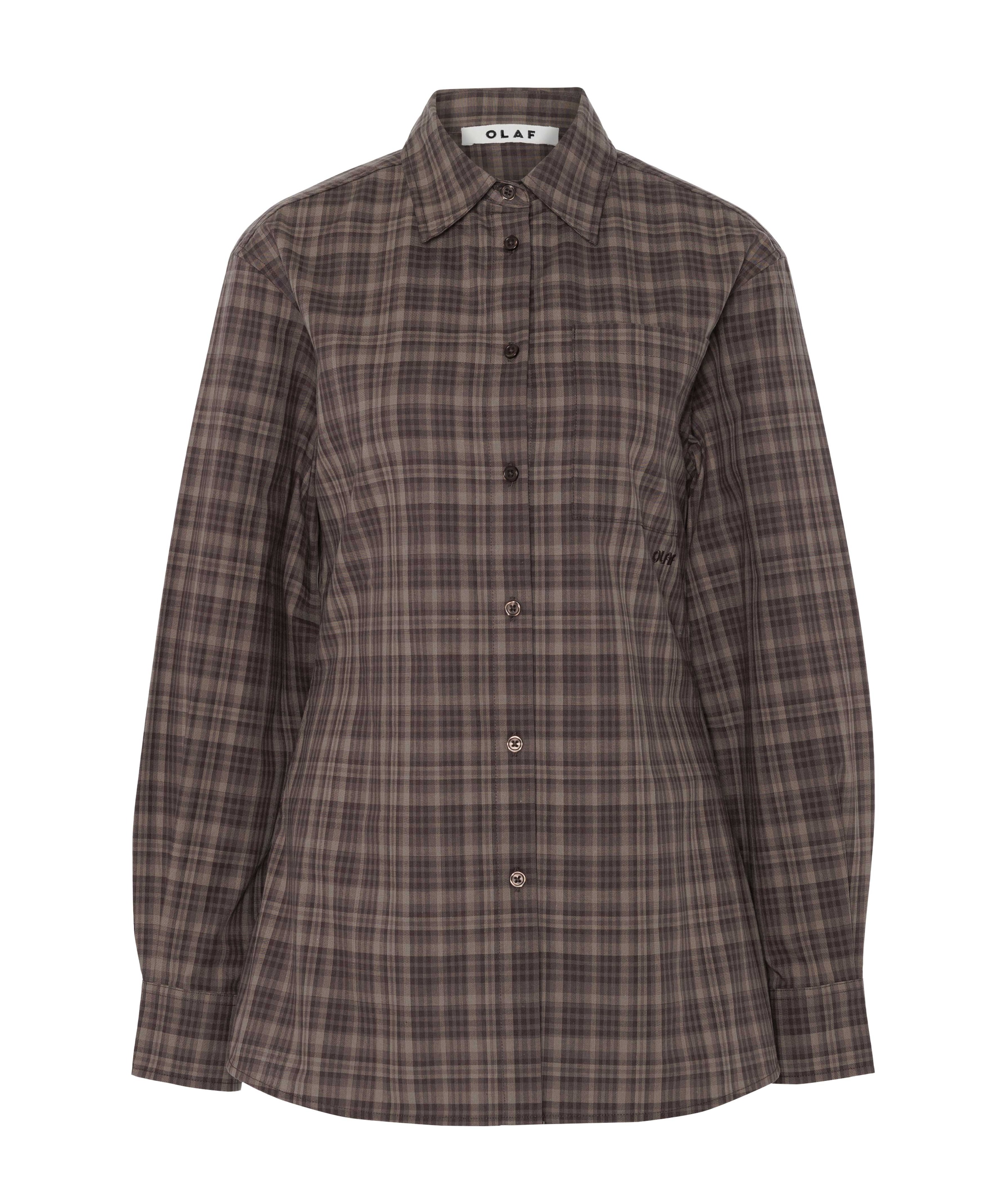 Dames blouse bruin