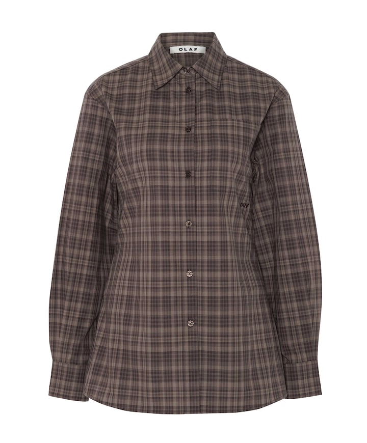 Dames blouse bruin