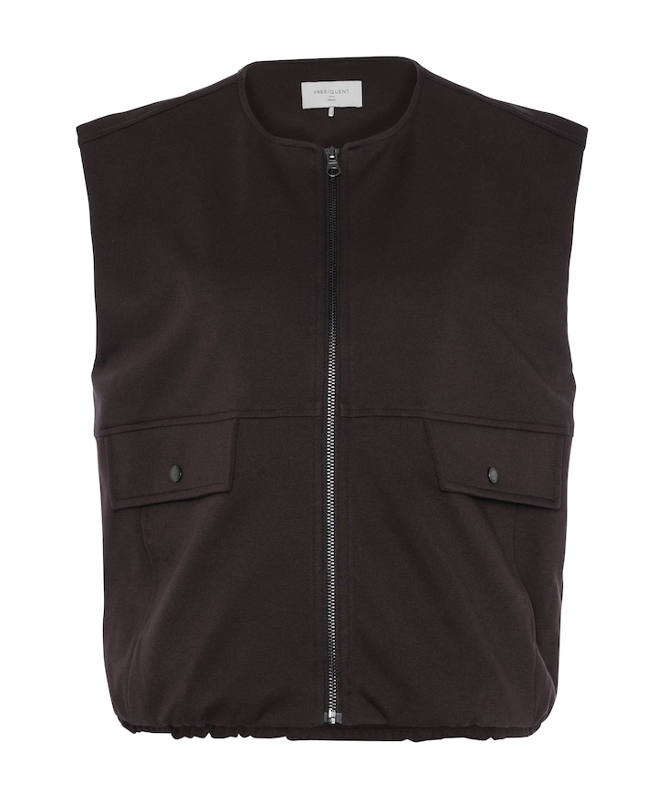 Dames gilet bruin