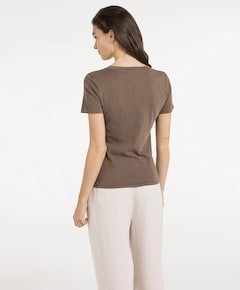 Dames T-shirt bruin
