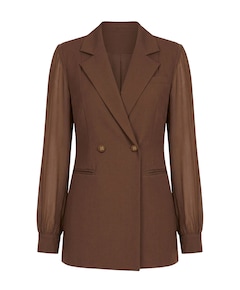 Dames blazer bruin