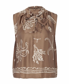 Dames top bruin