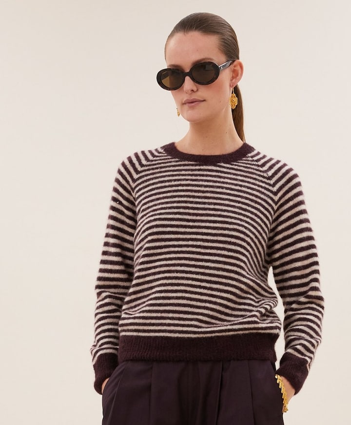 Dames trui bordeaux