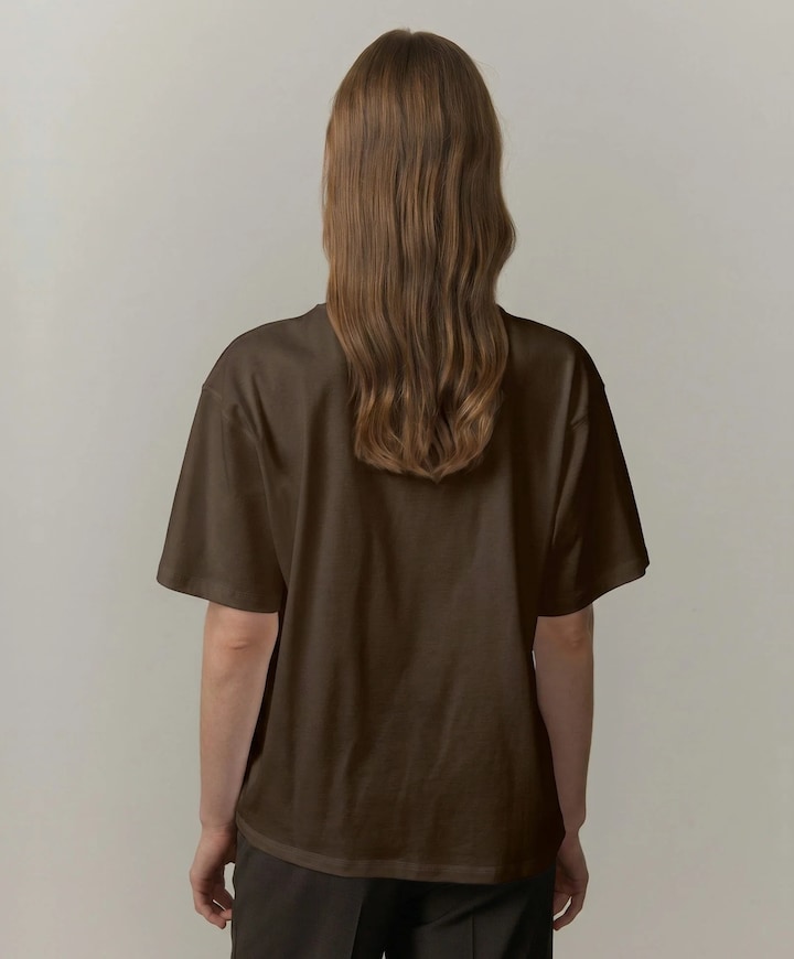 Dames T-shirt bruin