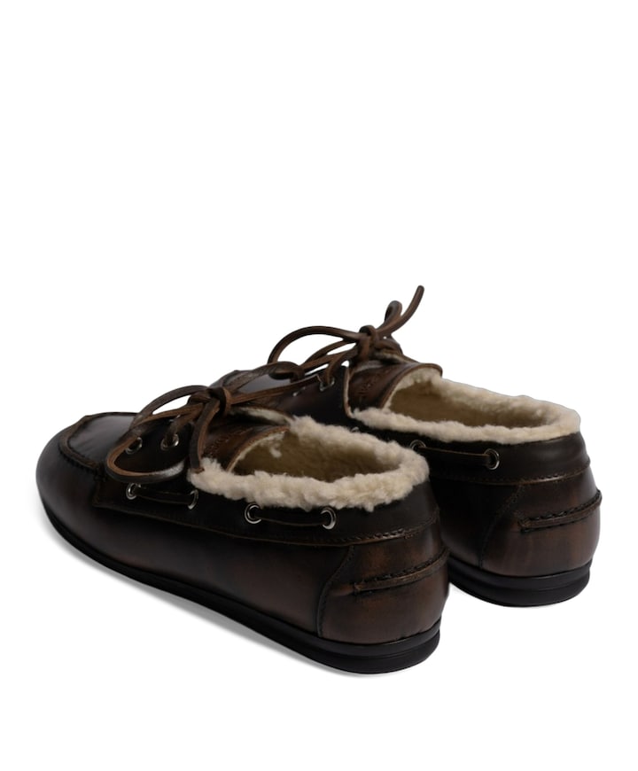 dames mocassins bruin