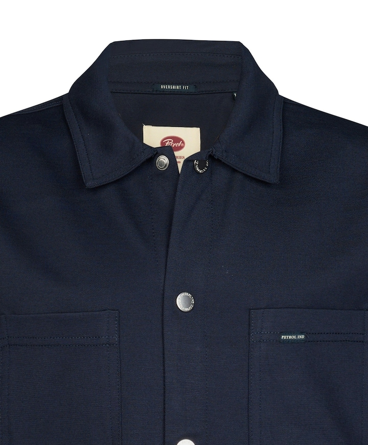 Jongens overhemd lange mouw blauw