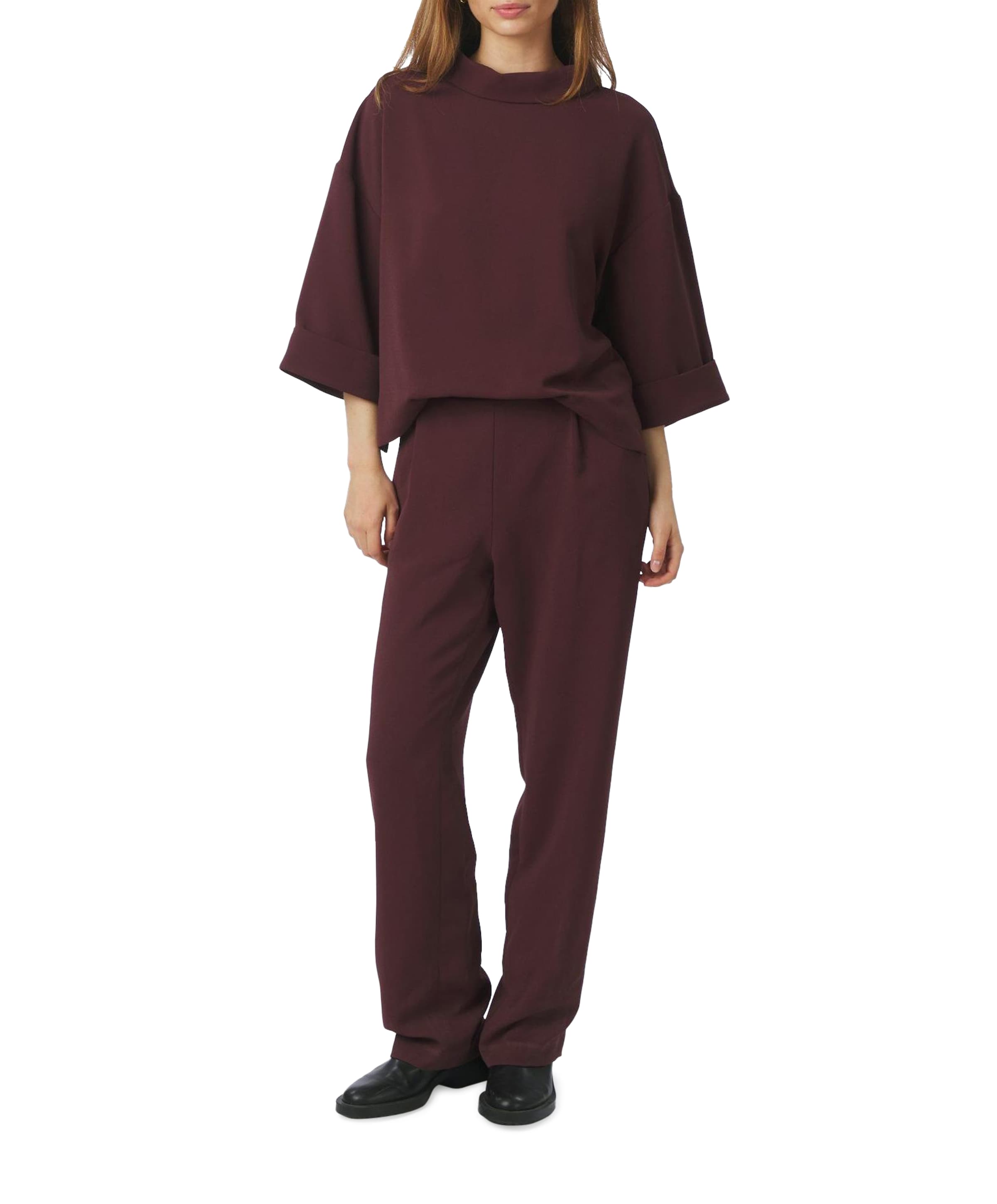 Arlo Crepe jumpsuit bordeaux