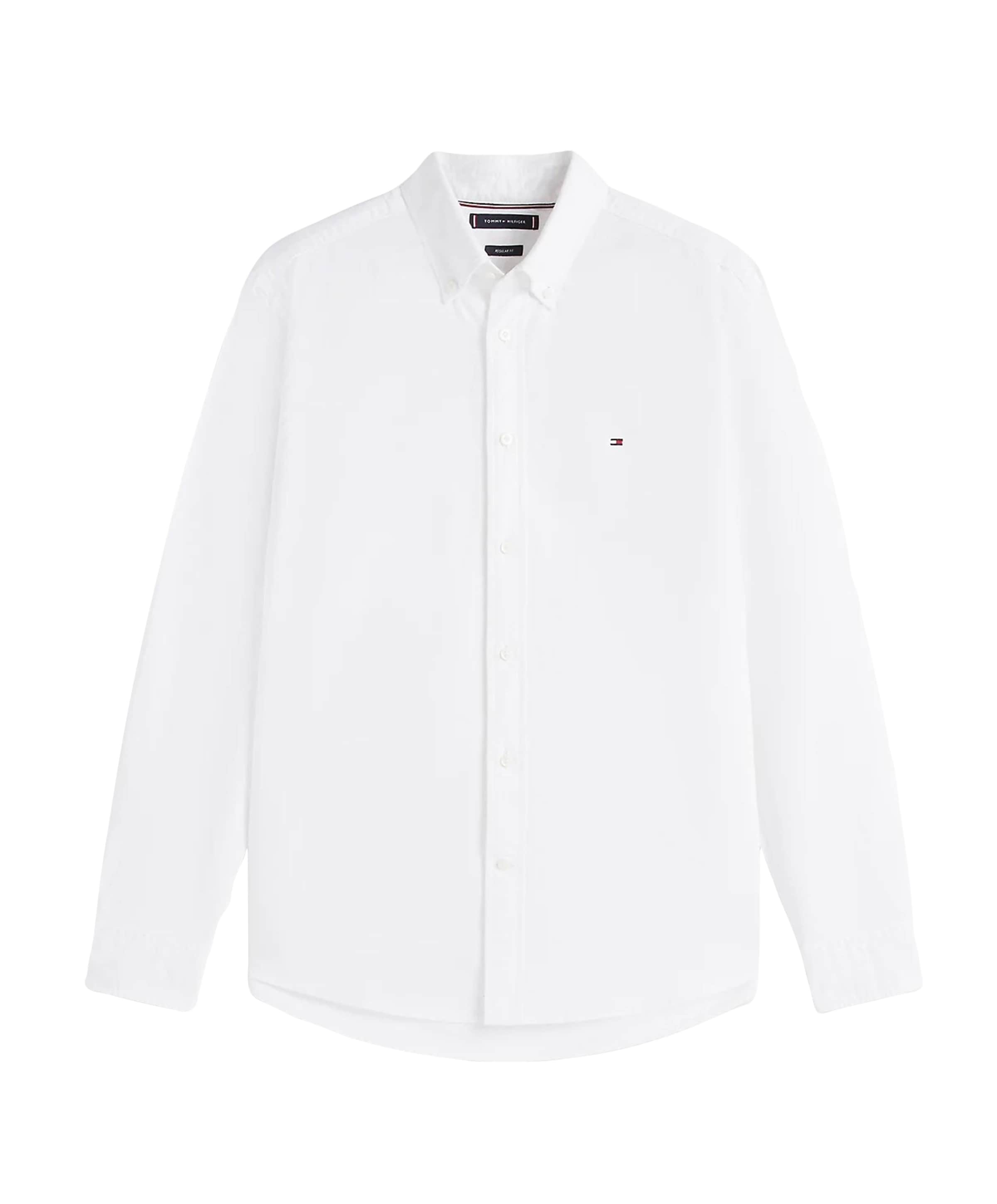 Heren overhemd lange mouw wit