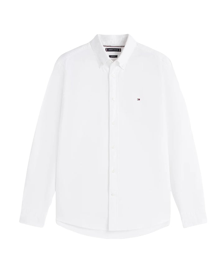 Heren overhemd lange mouw wit