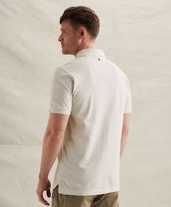 Heren polo ecru