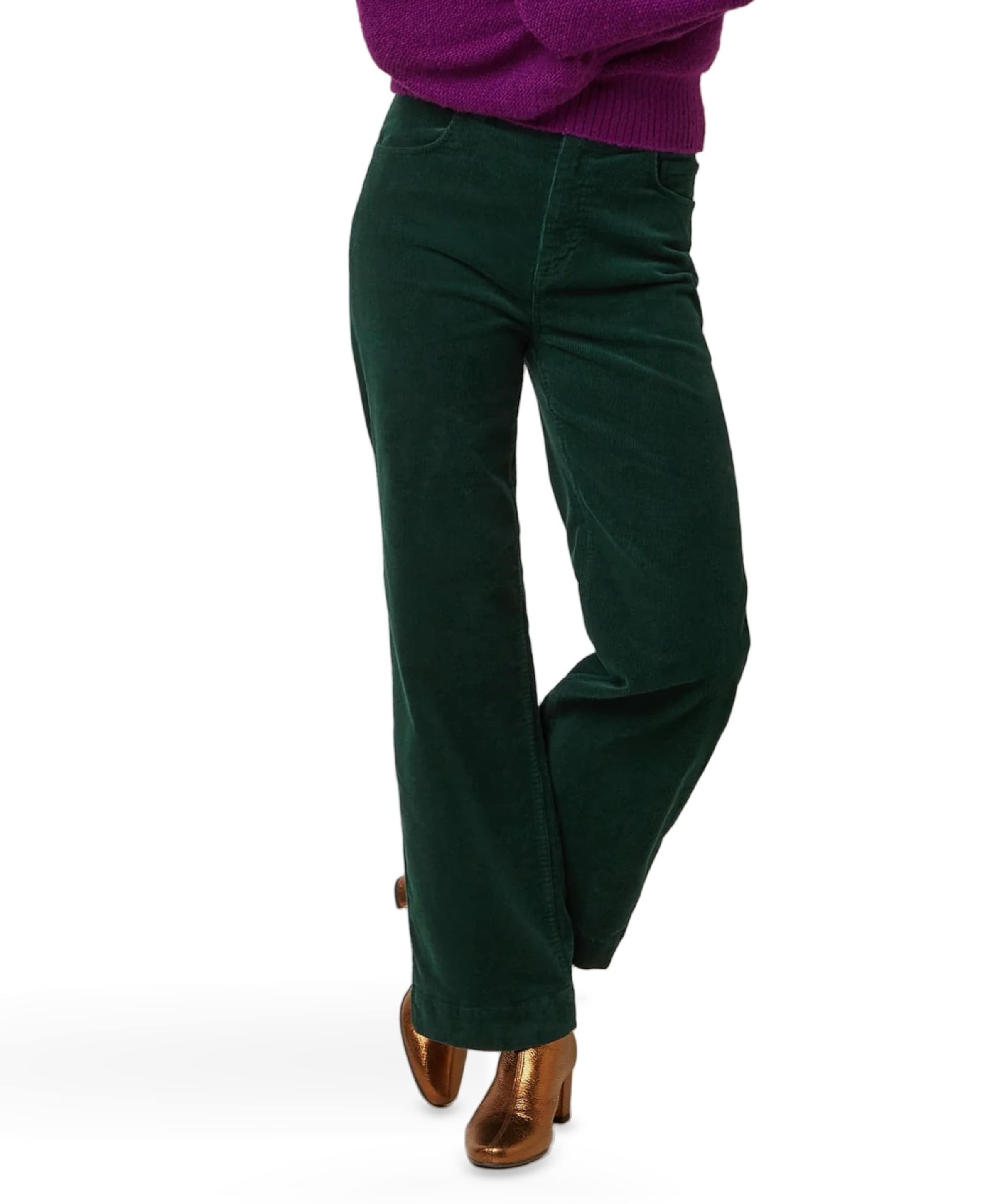 Bob Corduroy dames broek groen