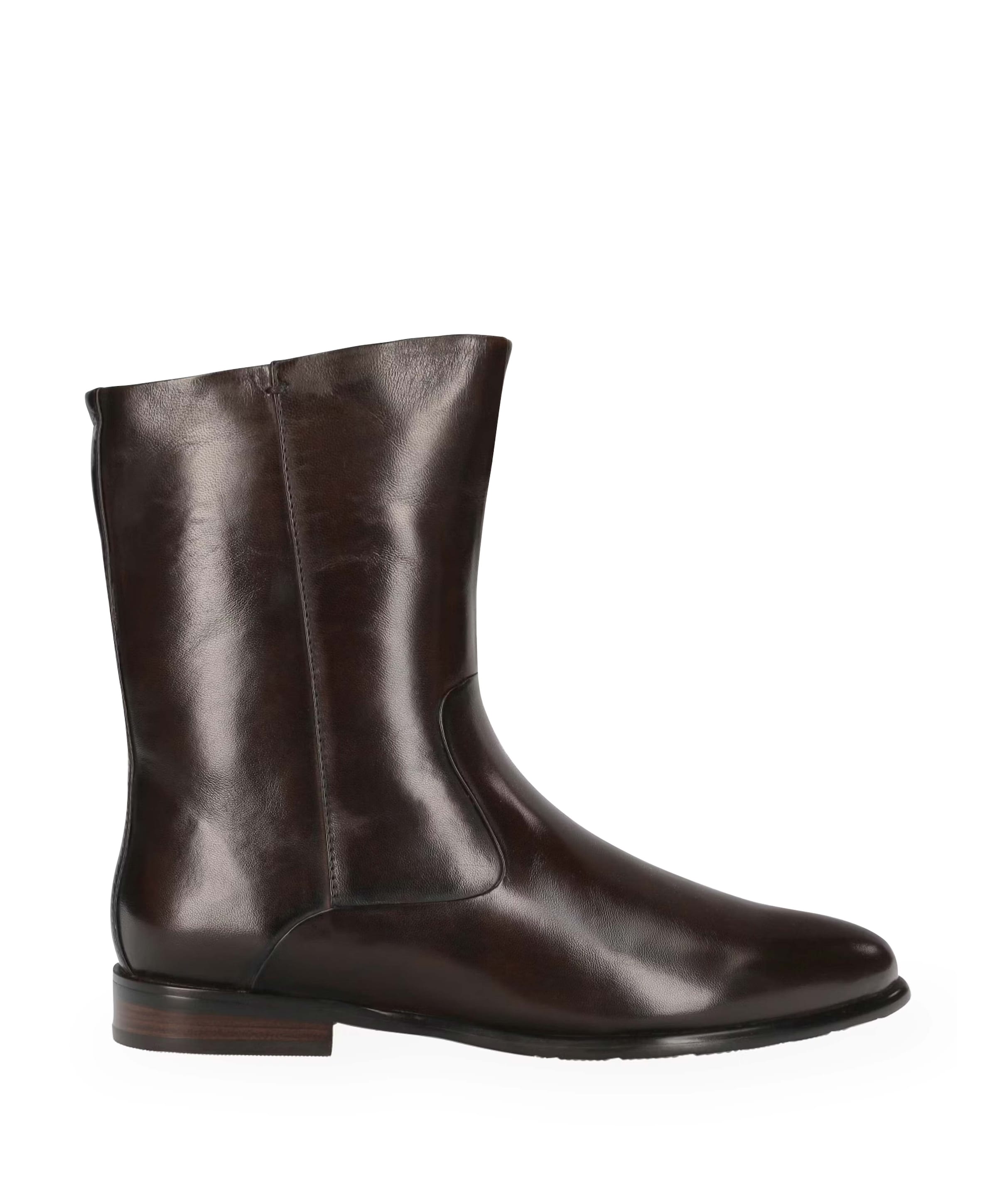 F2399 dames enkellaarzen bruin