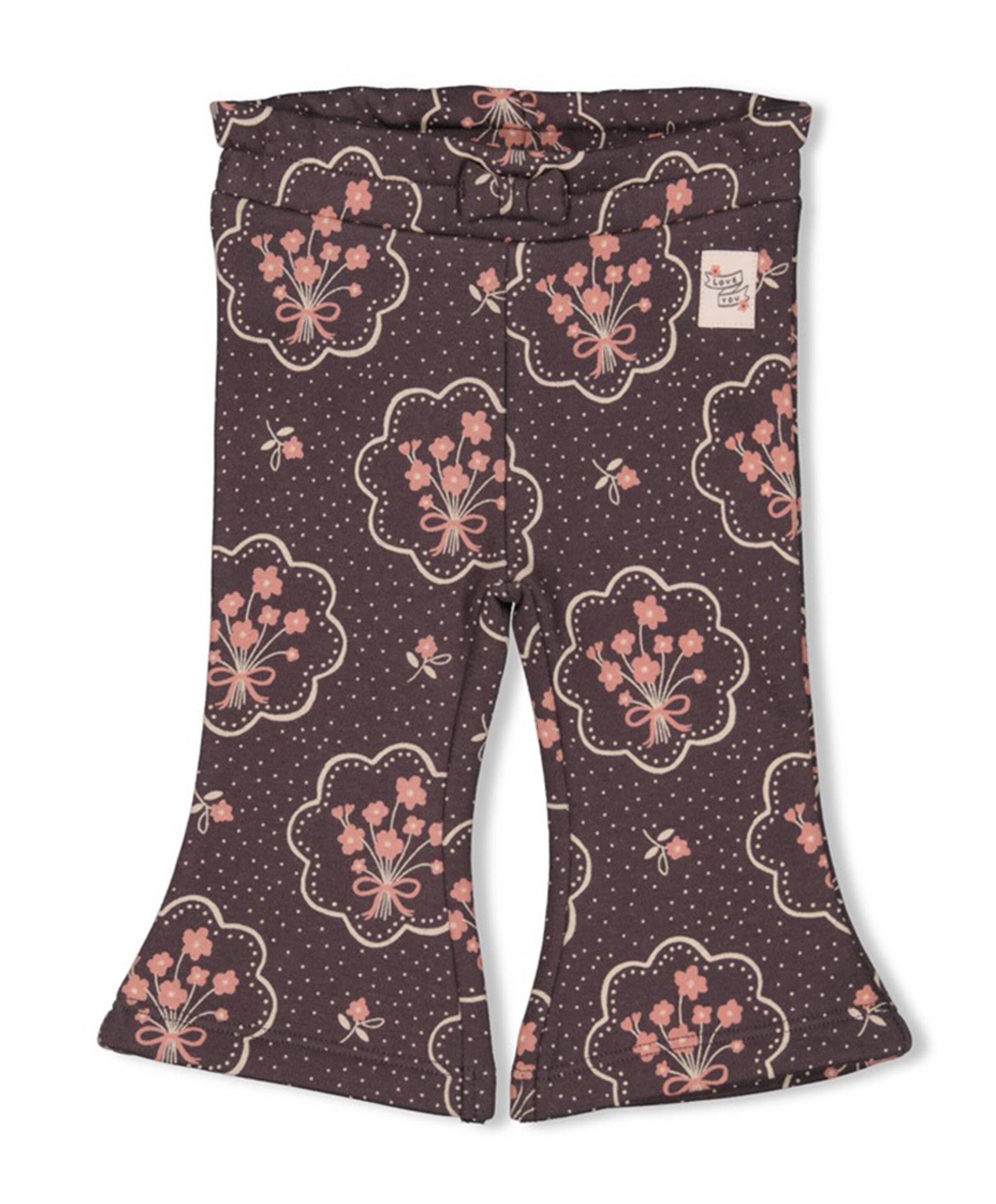 Woodland bloom broek grijs
