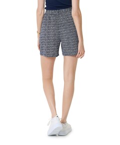 allover print korte broek blauw