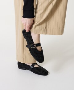 Zelima dames ballerina's zwart