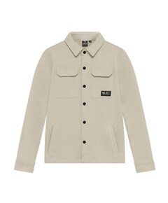 Jongens overhemd lange mouw beige
