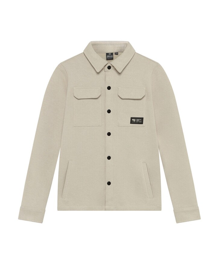 Jongens overhemd lange mouw beige