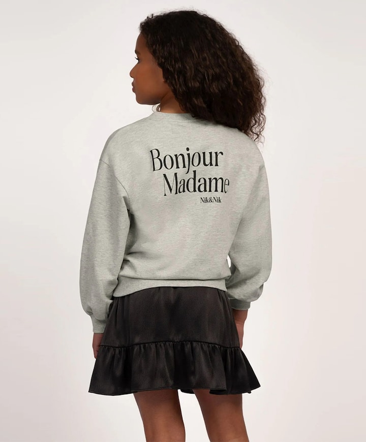 Meisjes sweater grijs