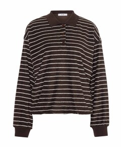 Dames polo bruin