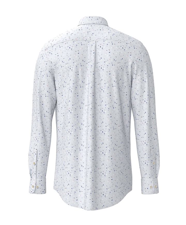 Heren overhemd lange mouw groen