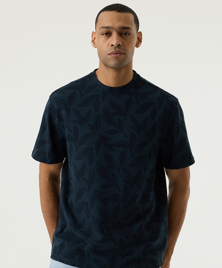 Heren T-shirt blauw
