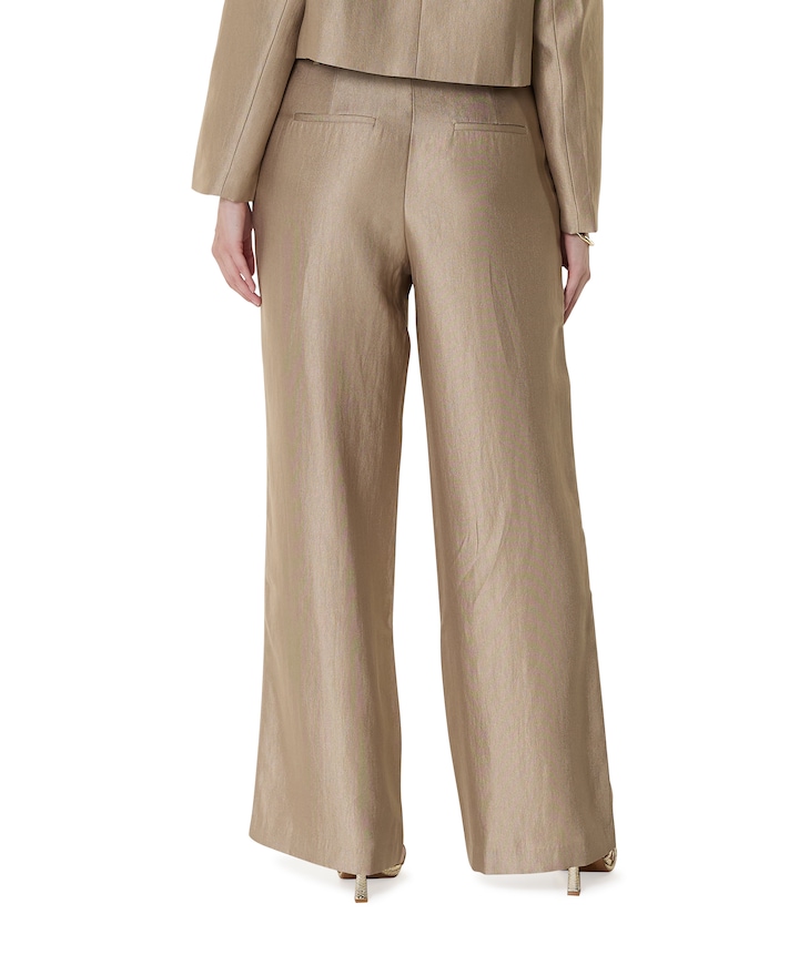Trouser dames pantalon goud