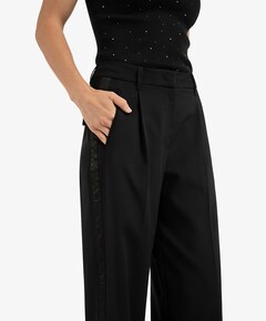 With satin side tape dames broek zwart