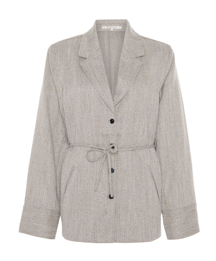 Dames blazer beige