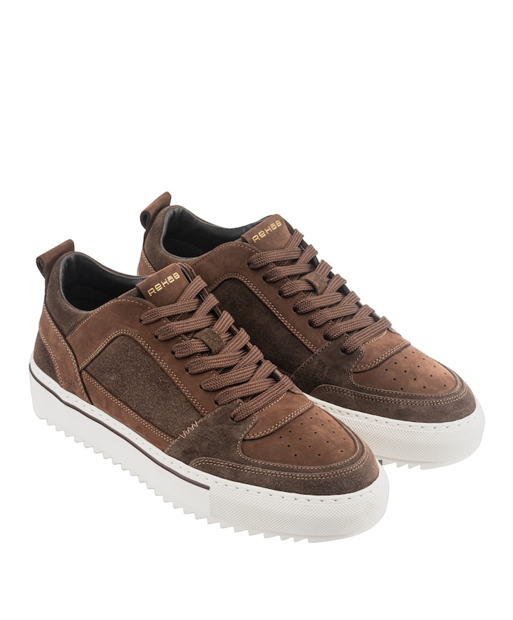 CREON MIX heren sneakers bruin